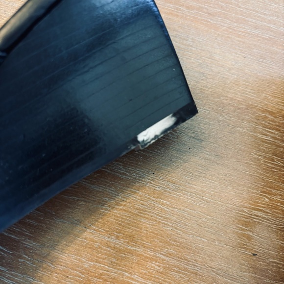 Nine West Rhinestone Medallion Black Wedge Sandals, Women’s 7 - Picture 7 of 8